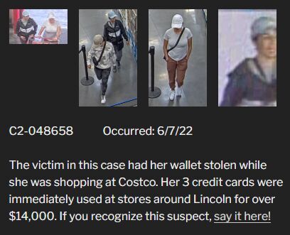 Fraudulent charges